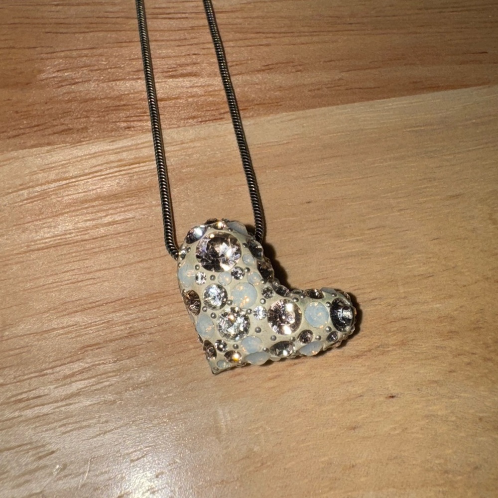 Swarovski White Heart Pendant Necklace